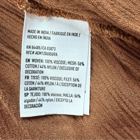 American Eagle Boho Shirt Top. Lace Bell Sleeves. Coquette Romantic. Small - Picture 5 of 10